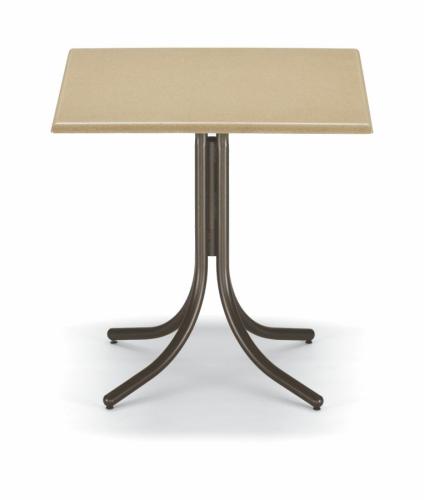 Telescope Casual 24" x 32" Rectangular Werzalit Bar Height Table without an Umbrella Hole