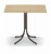 Telescope Casual 32" 48" Rectangular Werzalit Bar Height Table without an Umbrella Hole
