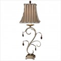 Damosel One Light Table Lamp in Silver Champagne