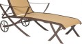 Woodard Cromwell Replacement Padded Seat Sling for Adjustable Chaise Lounge