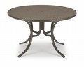 Telescope Casual 42" Round Perforated Dining Table with an Umbrella Hole
