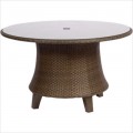 Del Cristo 54" Round Umbrella Dining Table