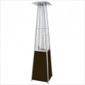 Tall Quartz Glass Tube Heater In Hammered Bronze Finish
