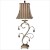 Damosel One Light Table Lamp in Silver Champagne