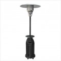 Tall Tapered Black Patio Heater with Table